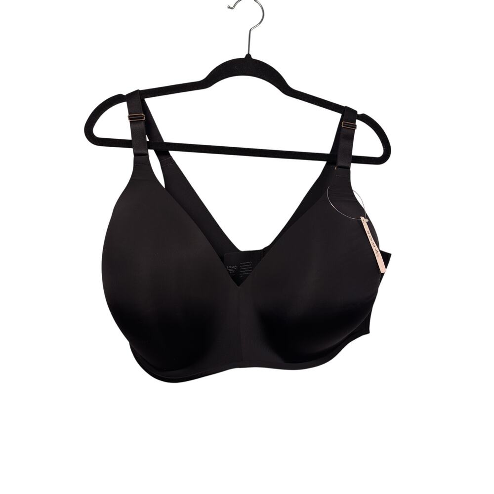 Soma Bra Womens 44G Black Vanishing 360 Wireless Full Coverage Seamless NWT